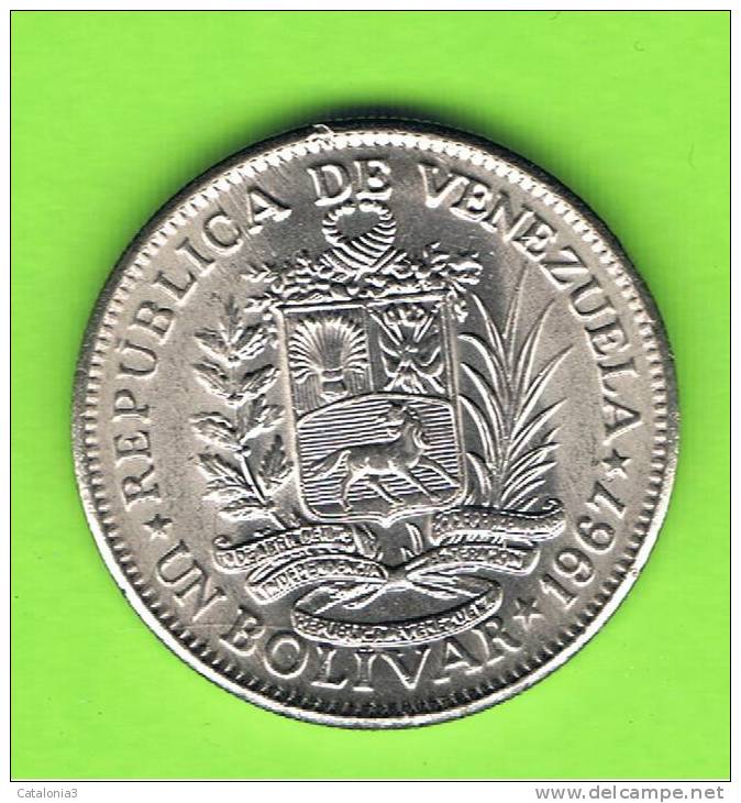 VENEZUELA -  1 Bolivar 1967   KM42 - Venezuela