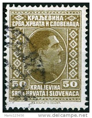 JUGOSLAVIA, YUGOSLAVIA, RE ALESSANDRO, 1926-1927, FRANCOBOLLO USATO - Oblitérés