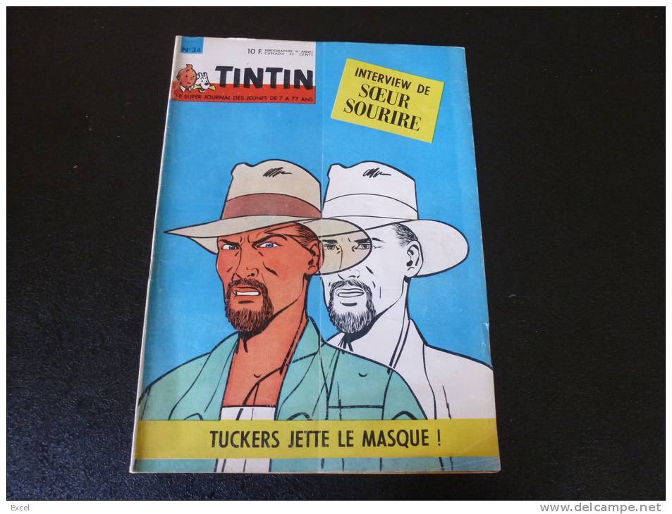JOURNAL TINTIN N°34 1963  CRAENHALS - Tintin
