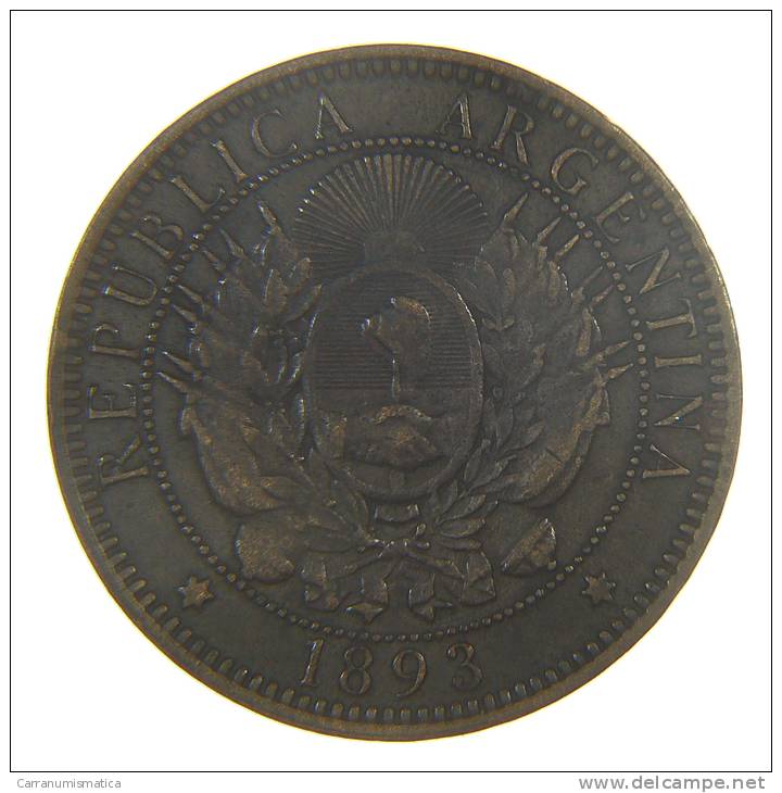 ARGENTINA  DOS CENTAVOS 1893 - Argentine