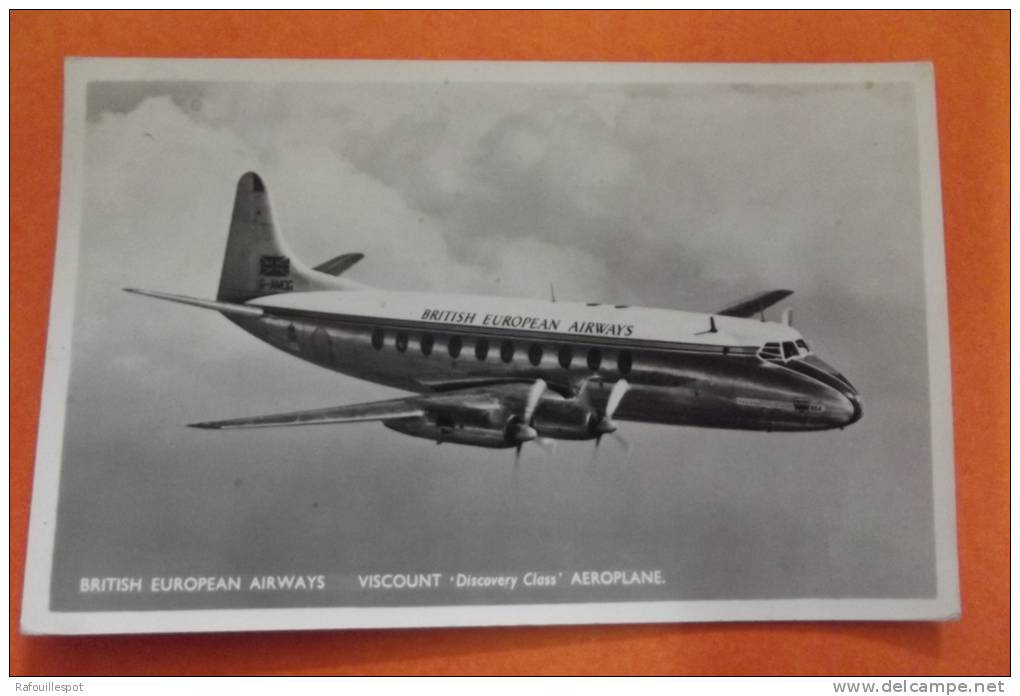 C Photo British European Airways Viscount - 1946-....: Moderne