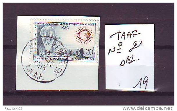 TIMBRE. FRANCE. TAAF. TERRES AUSTRALES ANTARCTIQUES .. N° 21. - Used Stamps