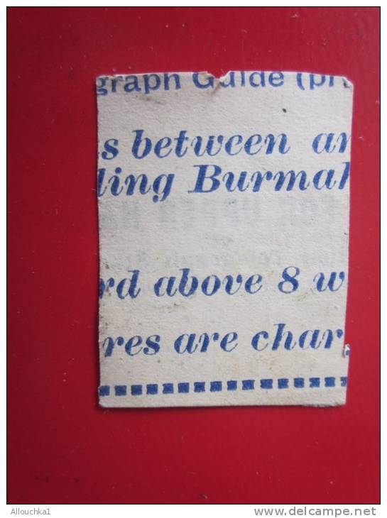 INDIA INDE Government-ANA  Ex Colonies Et Protectorat Du Royaume-Uni UK Timbre Entier Postal Découpé - 1858-79 Compañia Británica Y Gobierno De La Reina