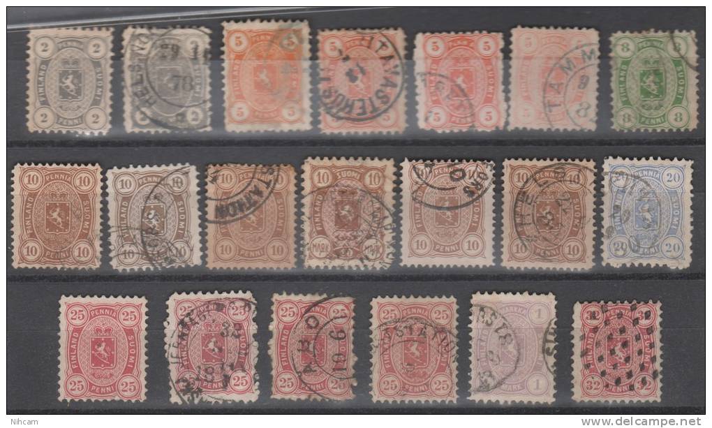 Yv.N° 5 > 6X3 > 7 > 8X6 >9X3 > 11X2....46X3 .......(old Value 3660€ ) 3 Scans - Used Stamps
