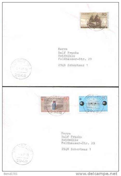 Germany - 1983 # 10 Versch. FDC / 10 Different FDC (b367)- - 1981-1990