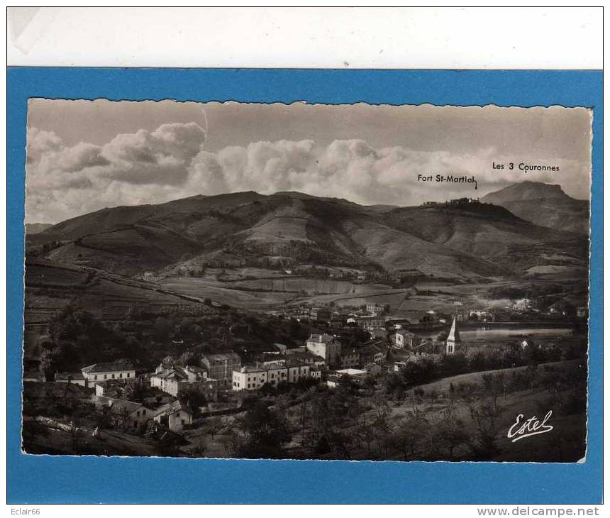 64 - BEHOBIE - Vue Générale Au Loin Le Fort Saint Martial Et Mont Des Trois Couronnes CPSM Dentellée - Béhobie