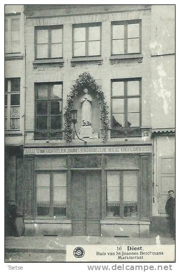 Diest - Huis Van St-Joannes Berchmans, Marktstraat - 1924 ( Verso Zien ) - Diest