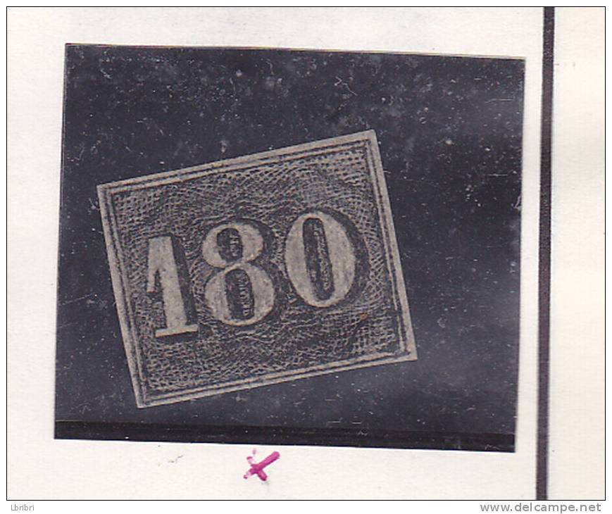 BRESIL N° 18 180R  NOIR  PETITS CHIFFRES SIGNE ROGER CALVES  OBL - Used Stamps