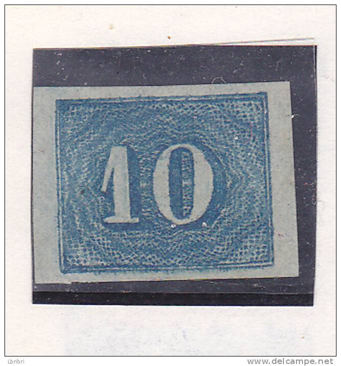 BRESIL N° 19 10R BLEU NEUF SANS GOMME - Usados