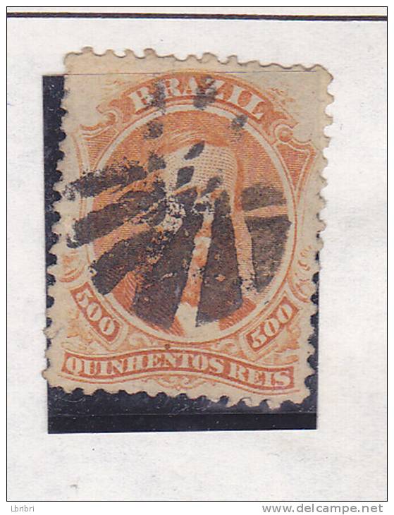 BRESIL N° 29 500R ORANGE EMPEREUR PEDRO II OBL - Used Stamps