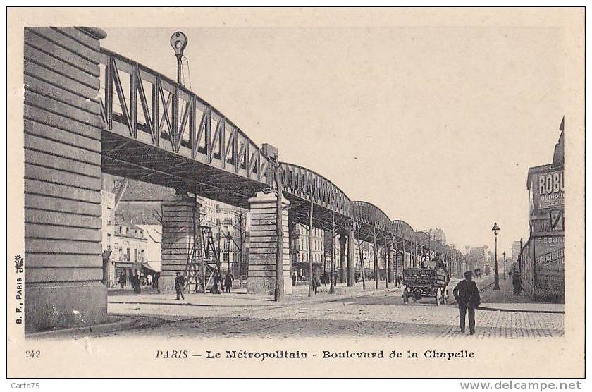 Transports - Métro Métropolitain Aérien - Pont Station - Ouvrages D'Art