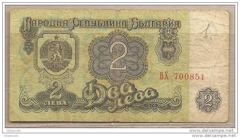 Bulgaria - Banconota Circolata Da 2 Leva - 1974 - Bulgarien