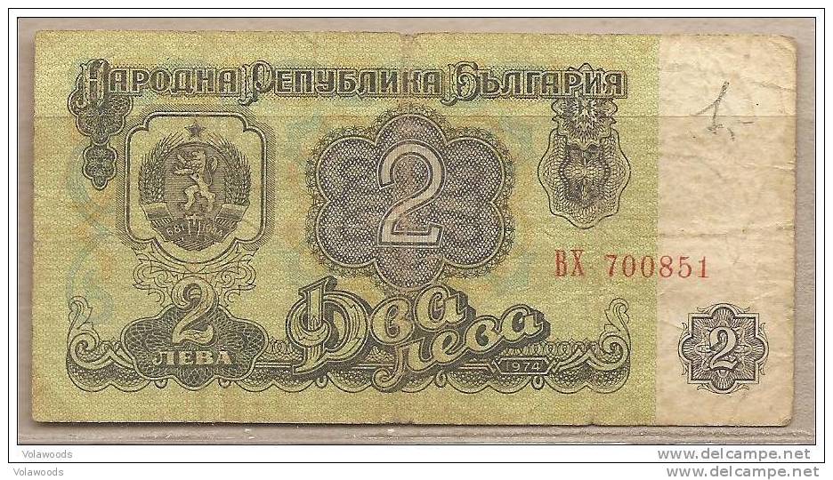 Bulgaria - Banconota Circolata Da 2 Leva - 1974 - Bulgaria