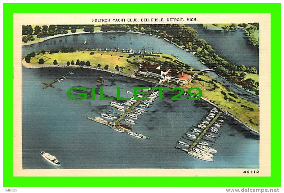 DETROIT, MI - DETROIT YACHT CLUB, BELLE ISLE - 1948 - - Detroit