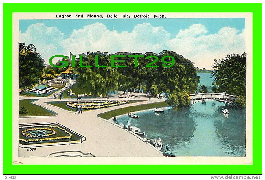 DETROIT, MI - LAGOON &amp; MOUND, BELLE ISLE - - Detroit