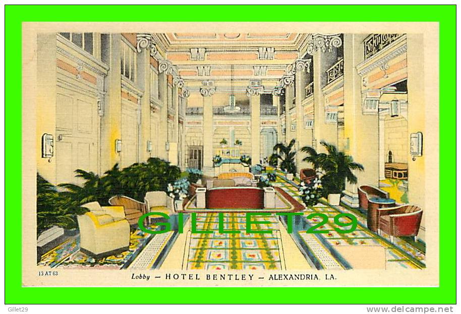 ALEXANDRIA, LA - LOBBY, HOTEL BENTLEY - - Otros & Sin Clasificación