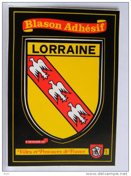 CPM LORRAINE - Blazon Adhésif - Lorraine