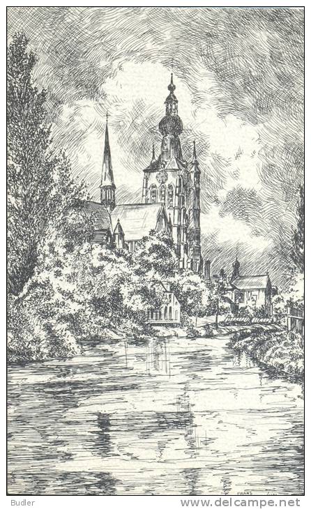 Postkaart/Carte Postale/Greeting Card:ARCHITECTUUR,ARCHITE CTURE, KERK,CHURCH,ÉGLISE,TOREN, TOUR,TOWER,Frans VAN DER VEK - Other & Unclassified