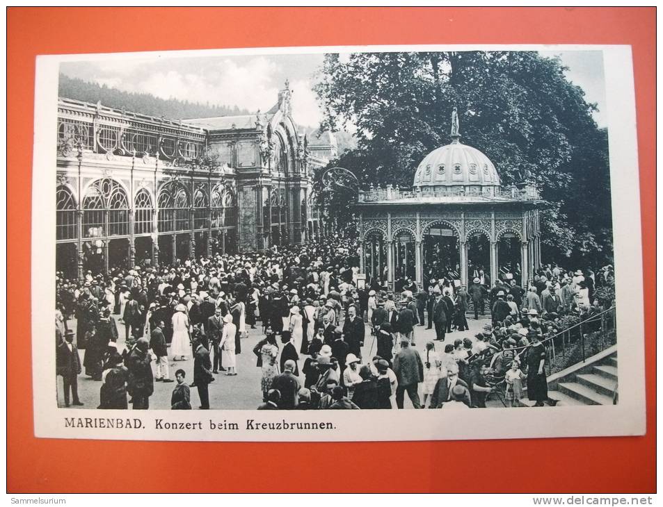 (2/7/56) AK "Marienbad" Konzert Beim Kreuzbrunnen Um 1926 - Boehmen Und Maehren