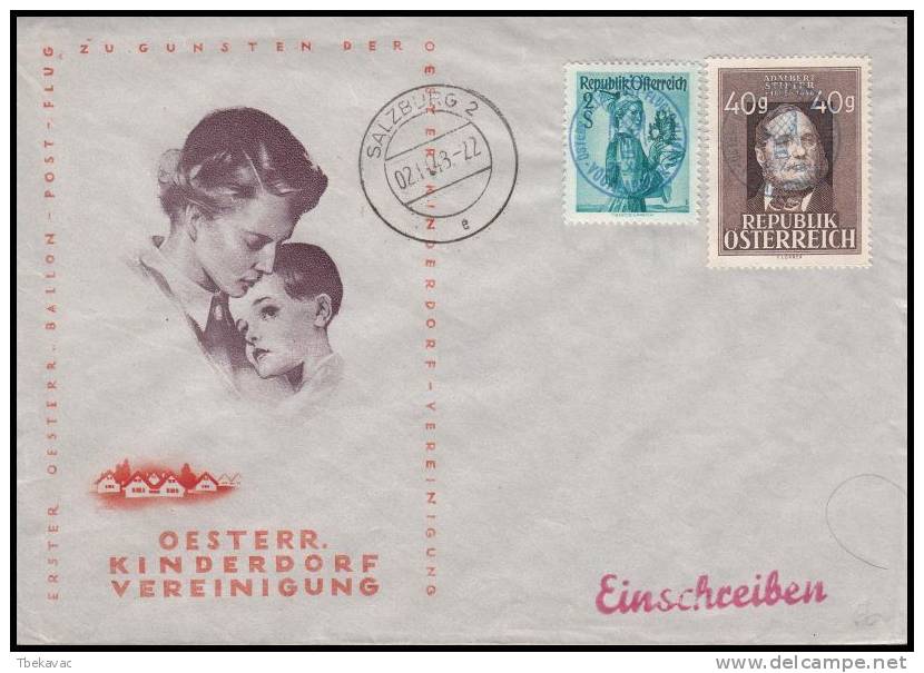 Austria 1948, Airmail Cover By Ballon - Autres & Non Classés