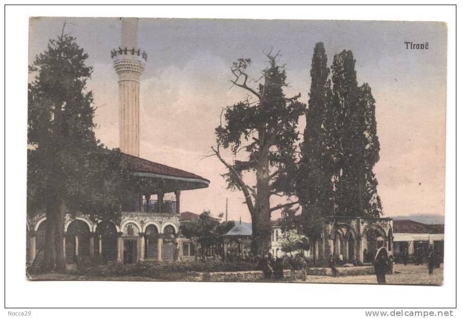 ALBANIA - TIRANA - INIZI 900 - PIAZZA CON MOSCHEA - Albanie