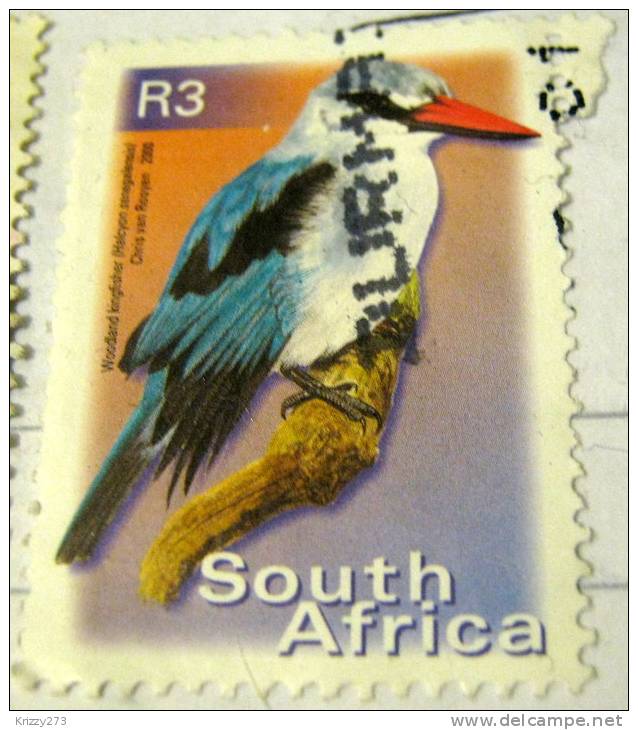 South Africa 2000 Woodland Kingfisher Bird 3r - Used - Usati