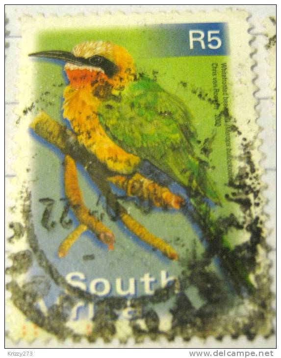 South Africa 2000 Whitefronted Bee-eater Bird 5r - Used - Usados