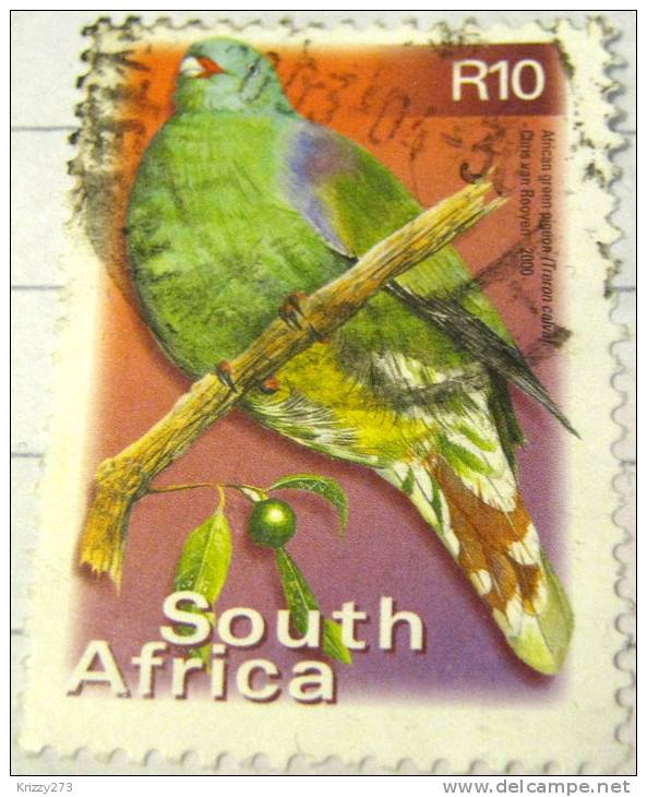 South Africa 2000 African Green Pigeon 10r - Used - Gebruikt