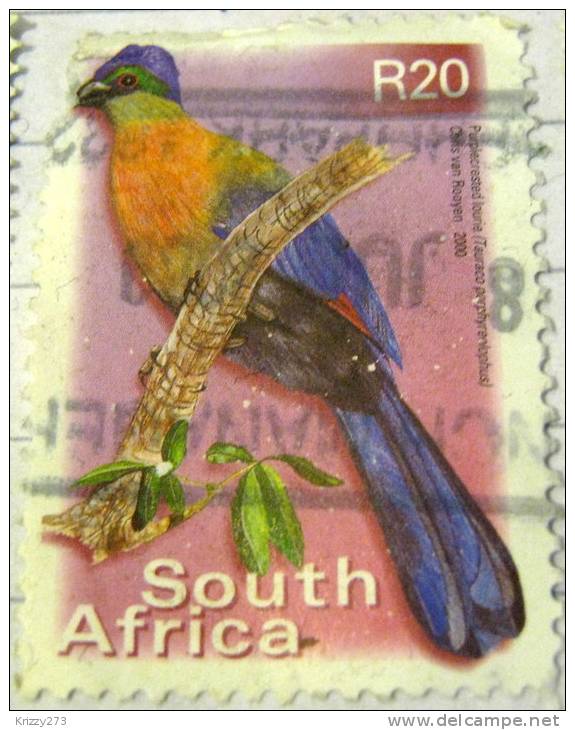 South Africa 2000 Purplecrested Lourie 20r - Used - Usados