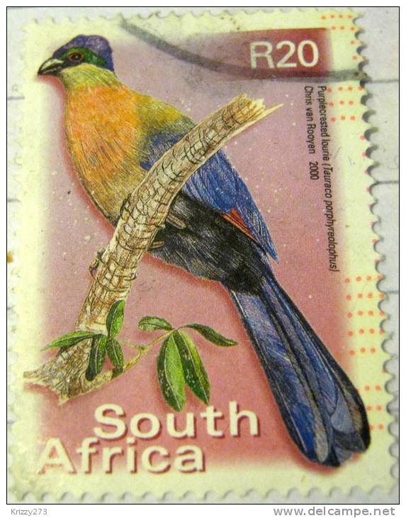 South Africa 2000 Purplecrested Lourie 20r - Used - Gebruikt