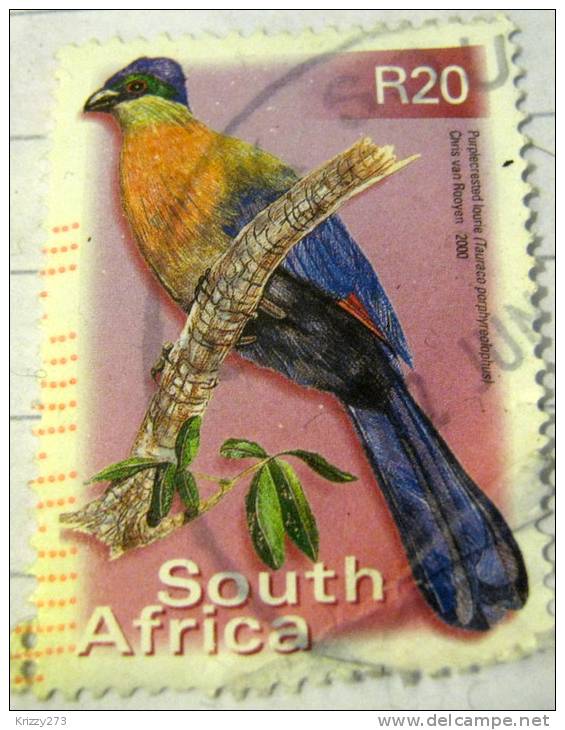 South Africa 2000 Purplecrested Lourie 20r - Used - Used Stamps