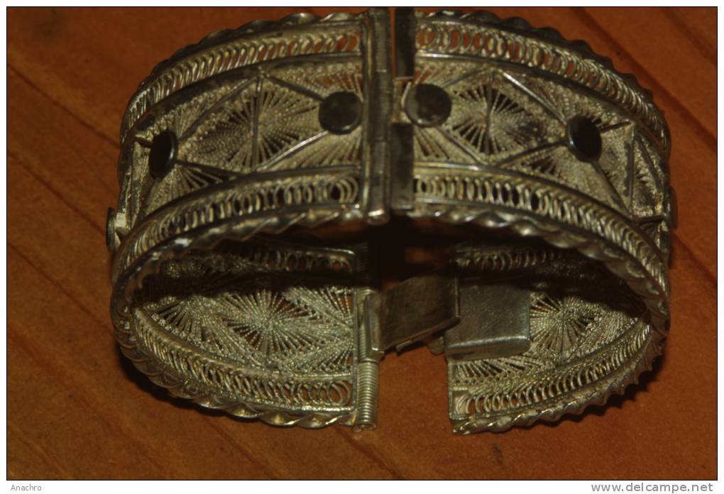 BRACELET Articulé FILIGRANE ARGENT DENTELLE - Armbänder