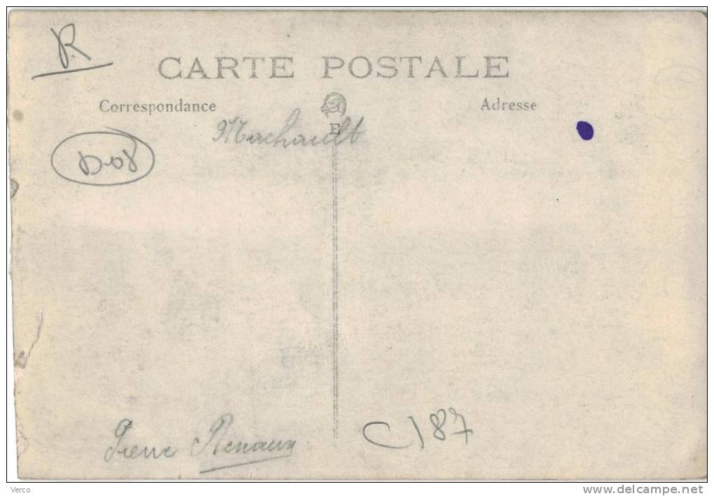 Carte Postale Ancienne De MACHAULT - Autres & Non Classés