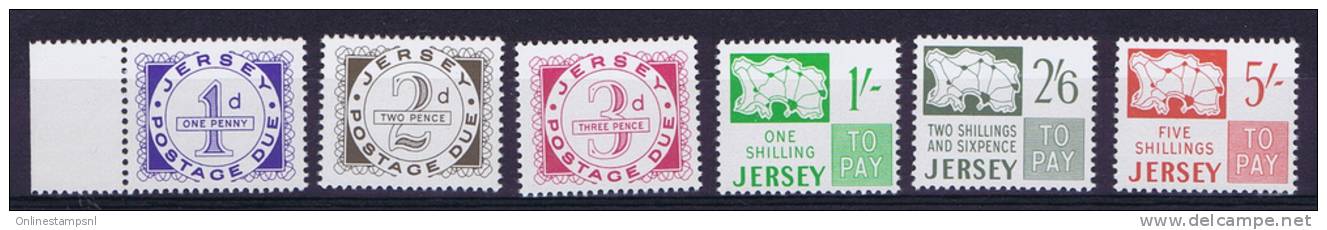 Jersey: 1969 Postage Due, Mi 1-6 MNH.** - Jersey