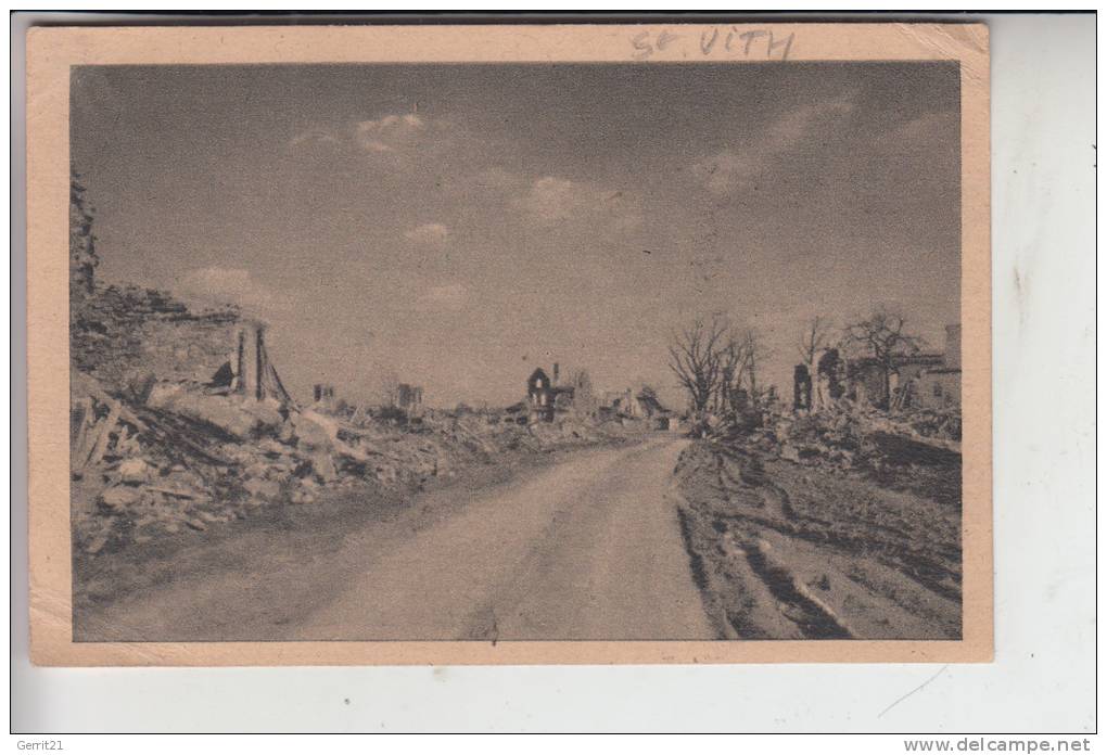 B 4780 ST.VITH, Zerstörungen 2.Weltkrieg - Saint-Vith - Sankt Vith