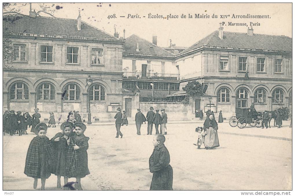 PARIS XIV° - Ecoles, Place De La Mairie - Arrondissement: 14