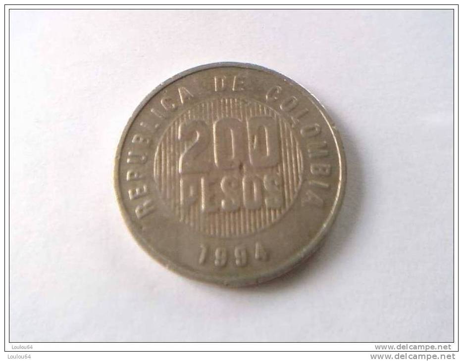 COLOMBIE - 200 PESOS 1994 - - Colombia