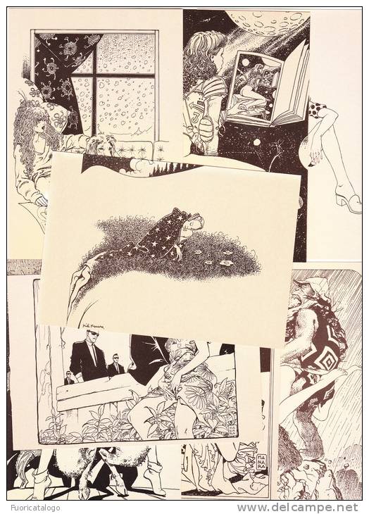 MILO MANARA -L´IMMAGGINARIO  -FOLDER  CON 14 TAVOLE OSE´ 10 X 15 -FG - Altri & Non Classificati