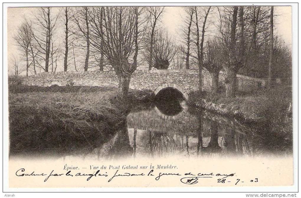 EPONE Vue Du Pont Galant Sur La Mauldre (Breger) Yvelines (78) - Epone
