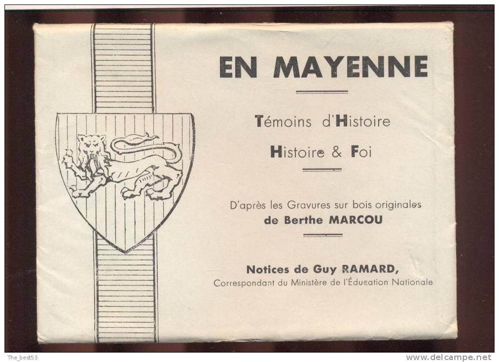 En Mayenne  -  Témoins D'Histoire Histoire Et Foi  -  D'après Gravure Sur Bois De Berthe Marcou - Ernee