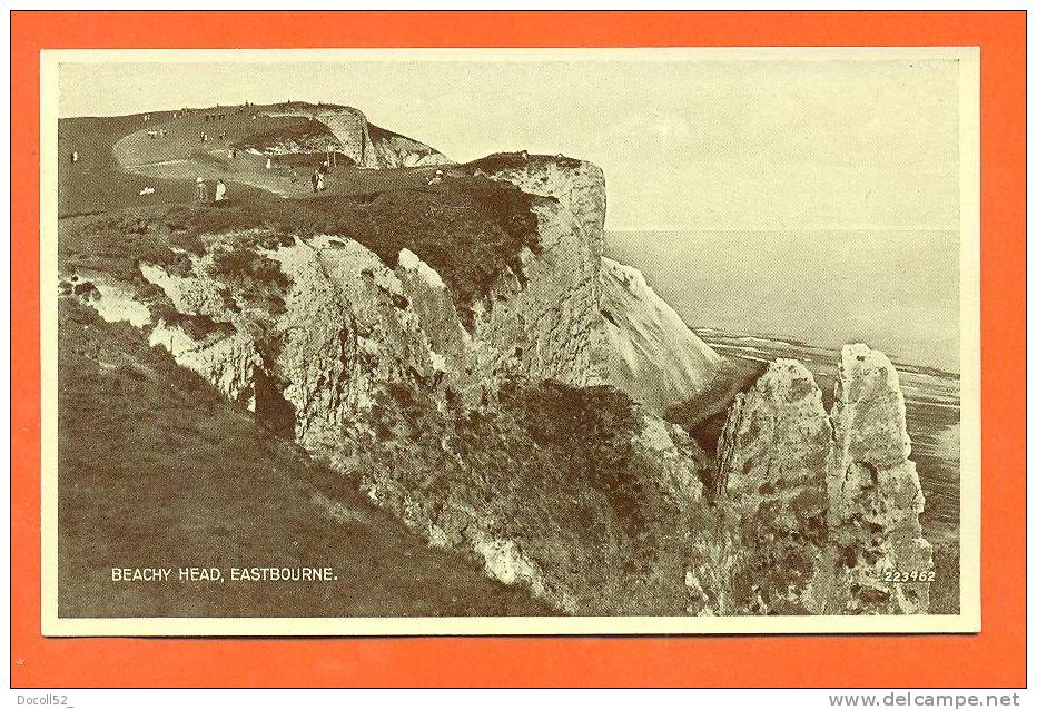 Angleterre - Eastbourne  "  Beach Head  "  Carte Glacée - Eastbourne