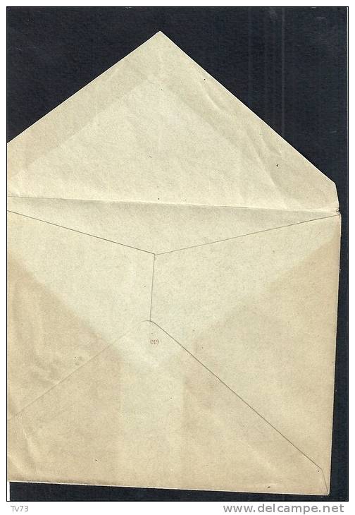 EB064 - Enveloppe Avec Semeuse 10c Entier Postal - 610 Au Dos - Standard Covers & Stamped On Demand (before 1995)