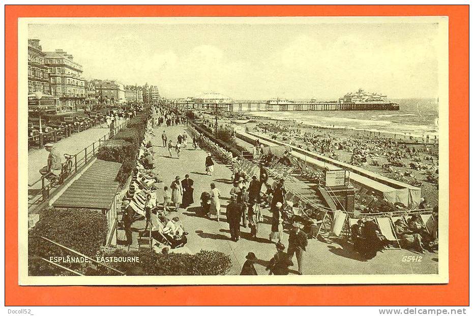 Angleterre - Eastbourne  "  Esplanade  "  Carte Glacée - Eastbourne