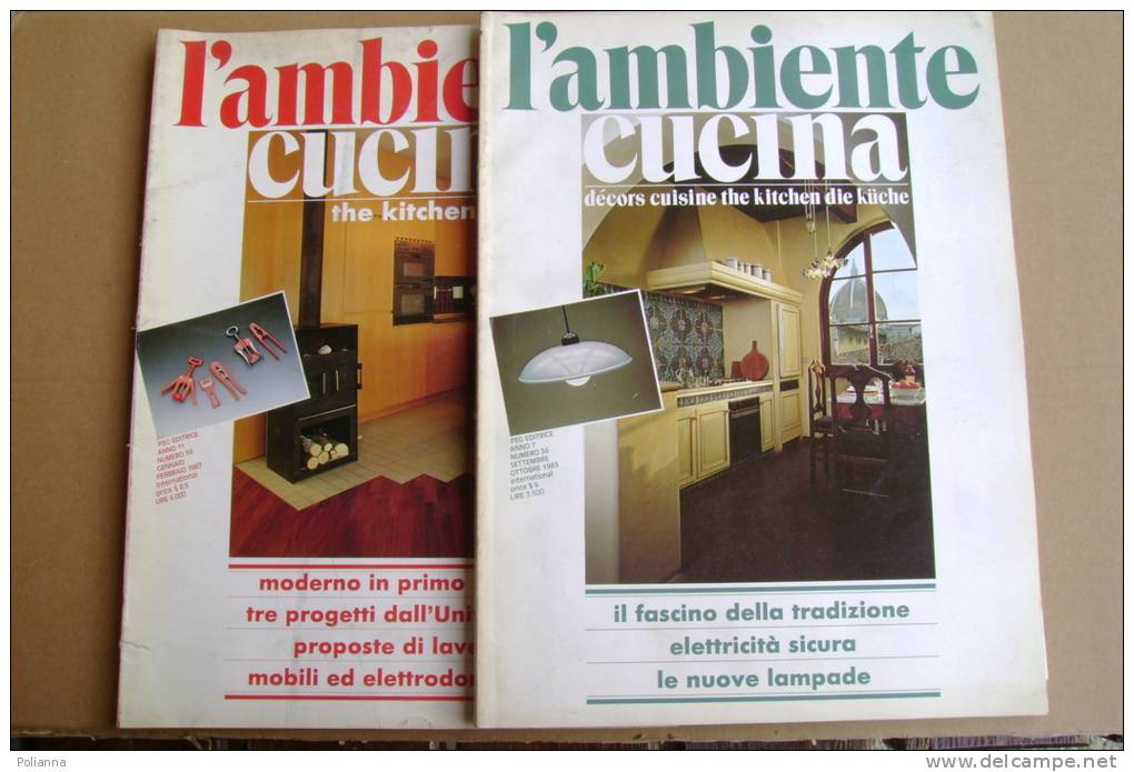 PBR/55 2 Riviste L´AMBIENTE CUCINA 1983 - 1987/ Modernariato/arredamento - Maison, Jardin, Cuisine