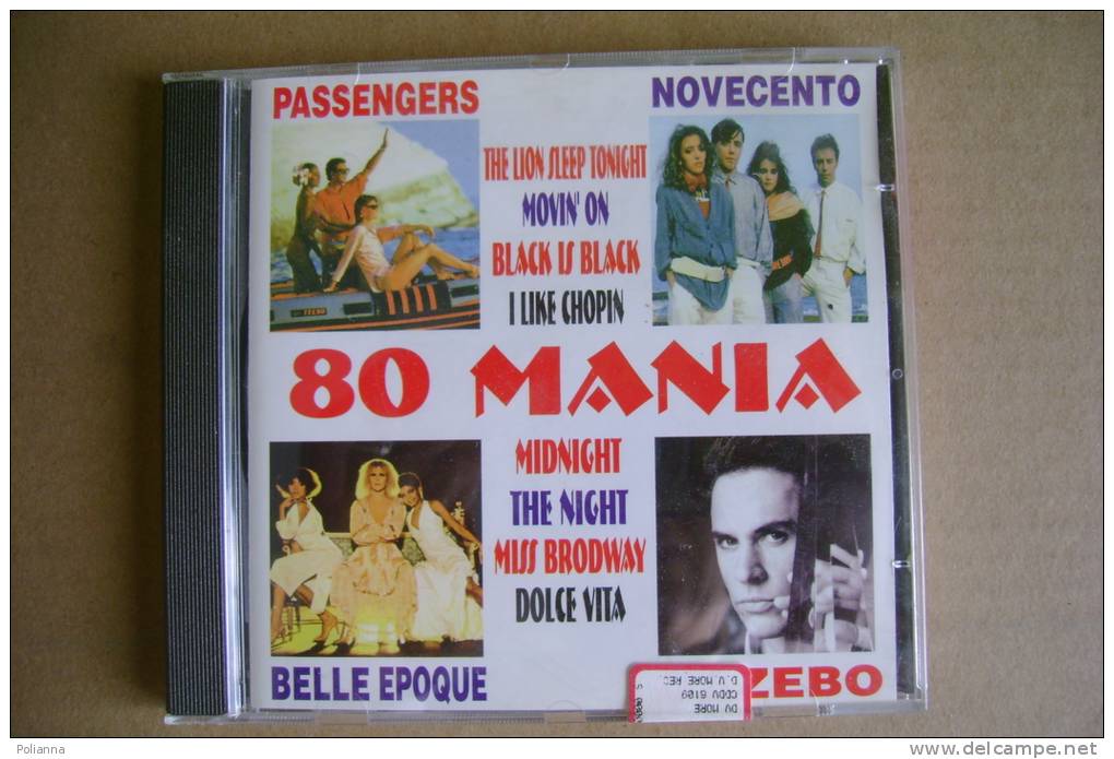 PBR/59 CD Orig.: 80 MANIA - Passengers - Novecento - Belle Epoque - Gazebo - Collezioni