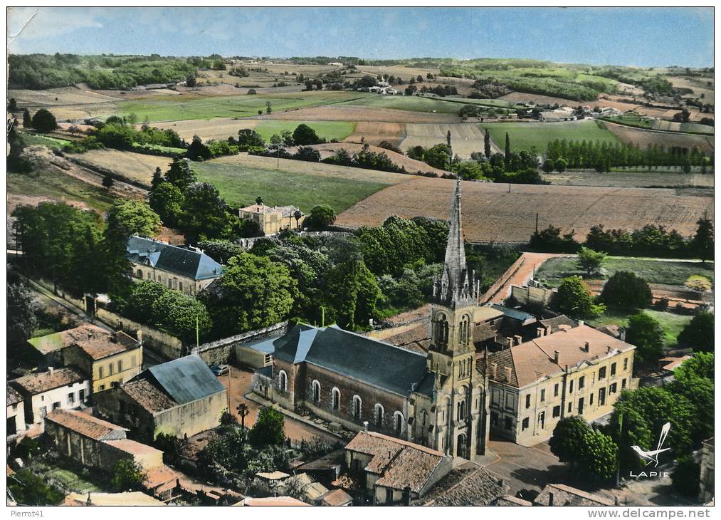 MIRAMBEAU - Vue Aérienne -  L'Église (1965) - Mirambeau