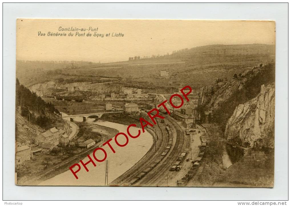 COMBLAIN Au PONT-GARE-Vue Du Pont De SCAY Et LIOTTE-BELGIQUE-BELGIEN- - Comblain-au-Pont