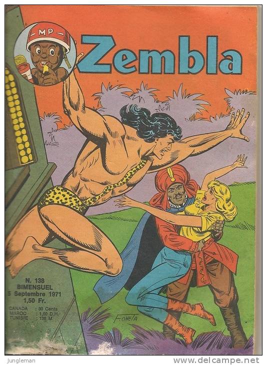 Zembla N° 138 - Editions LUG à Lyon - Septembre 1971 - Avec Aussi Gun Gallon Et Dick Demon - BE - Zembla