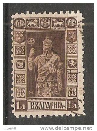 Bulgaria 1911  Definitives  1L  (o)  Mi.87 II   Perf 11.5 - Used Stamps