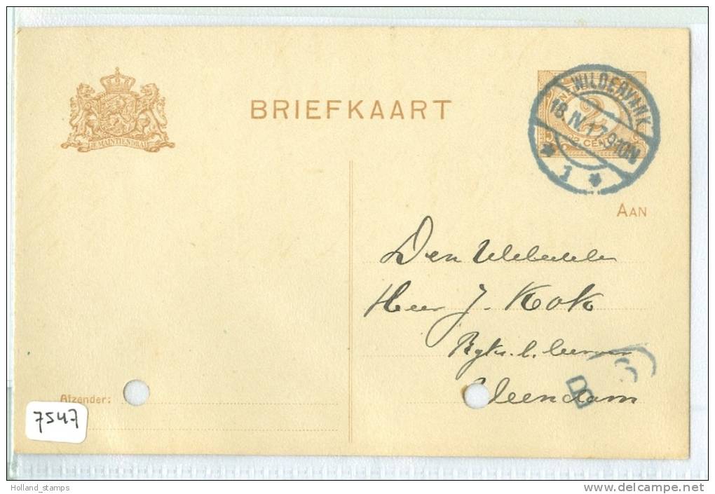 HANDGESCHREVEN BRIEFKAART Uit 1917 *  Gelopen Van WILDERVANK Naar VEENDAM  (7547) - Postal Stationery